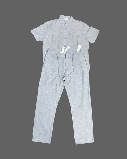 Grey Linen Set (Short Sleeve)