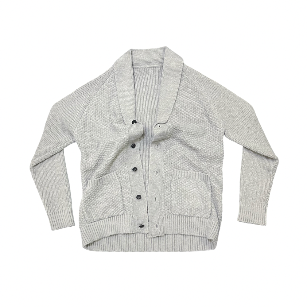 Grey Grandfather Cardigan