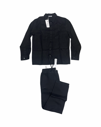 Black Linen Set (Long Sleeve)