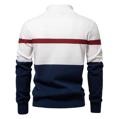 Quarter-Zip Sweater (White)