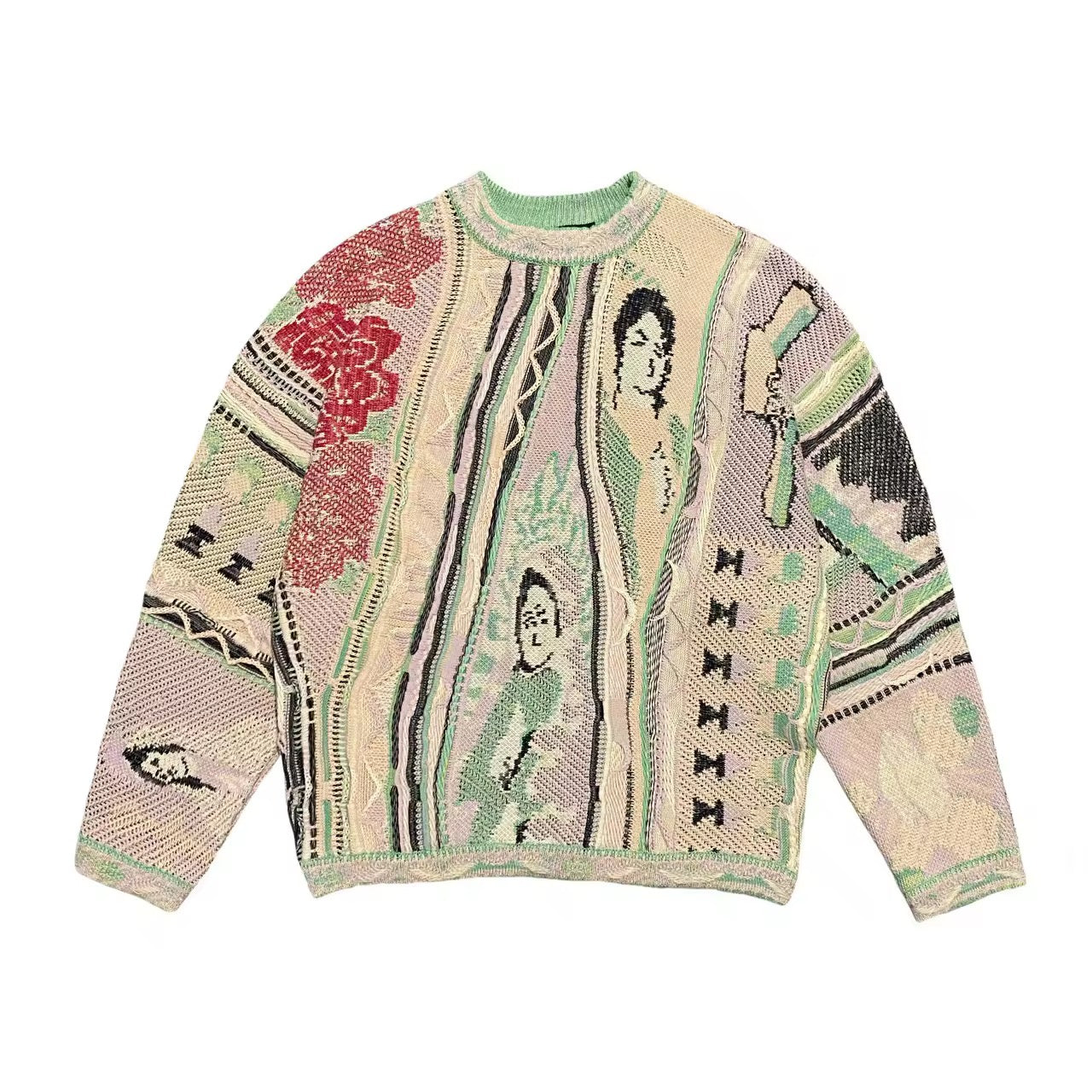 Dominion Art Sweater - BEIGE