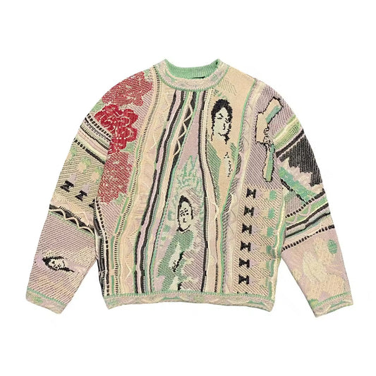 Dominion Art Sweater - BEIGE