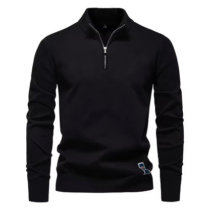 Quarter-Zip Sweater (Black)