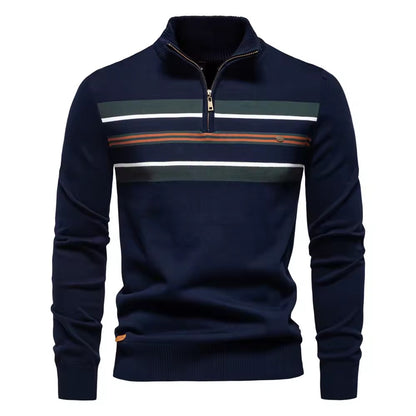 Quarter-Zip Sweater (Navy)