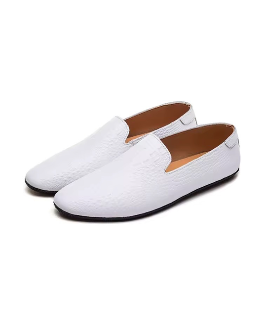 Thin Sole Loafers (White)