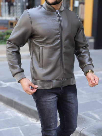 Bomber Jacket-Olive Green