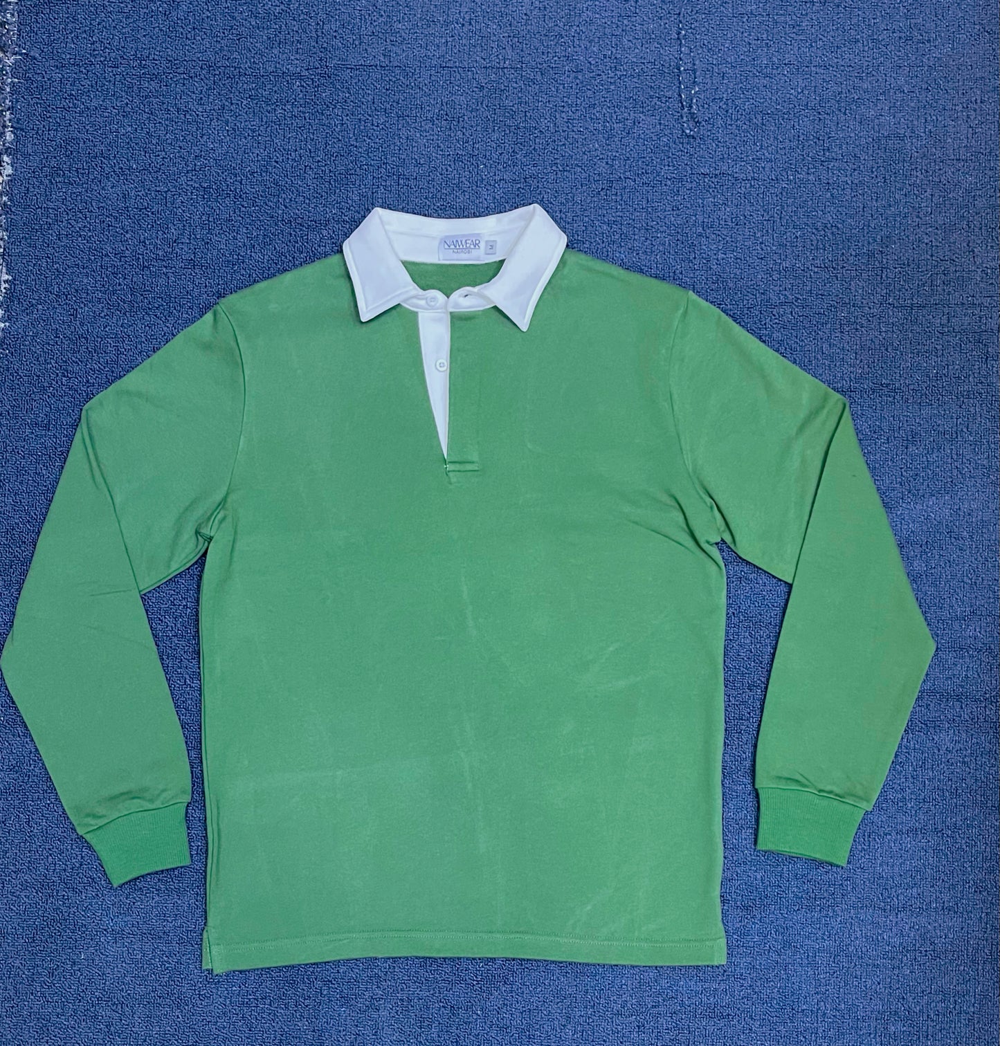 Mr. NICE Long Sleeve Polo Shirts- Olive Green