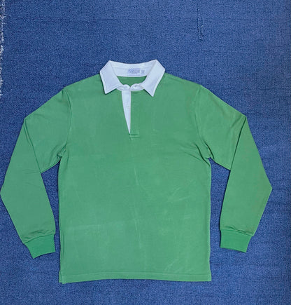 Mr. NICE Long Sleeve Polo Shirts- Olive Green