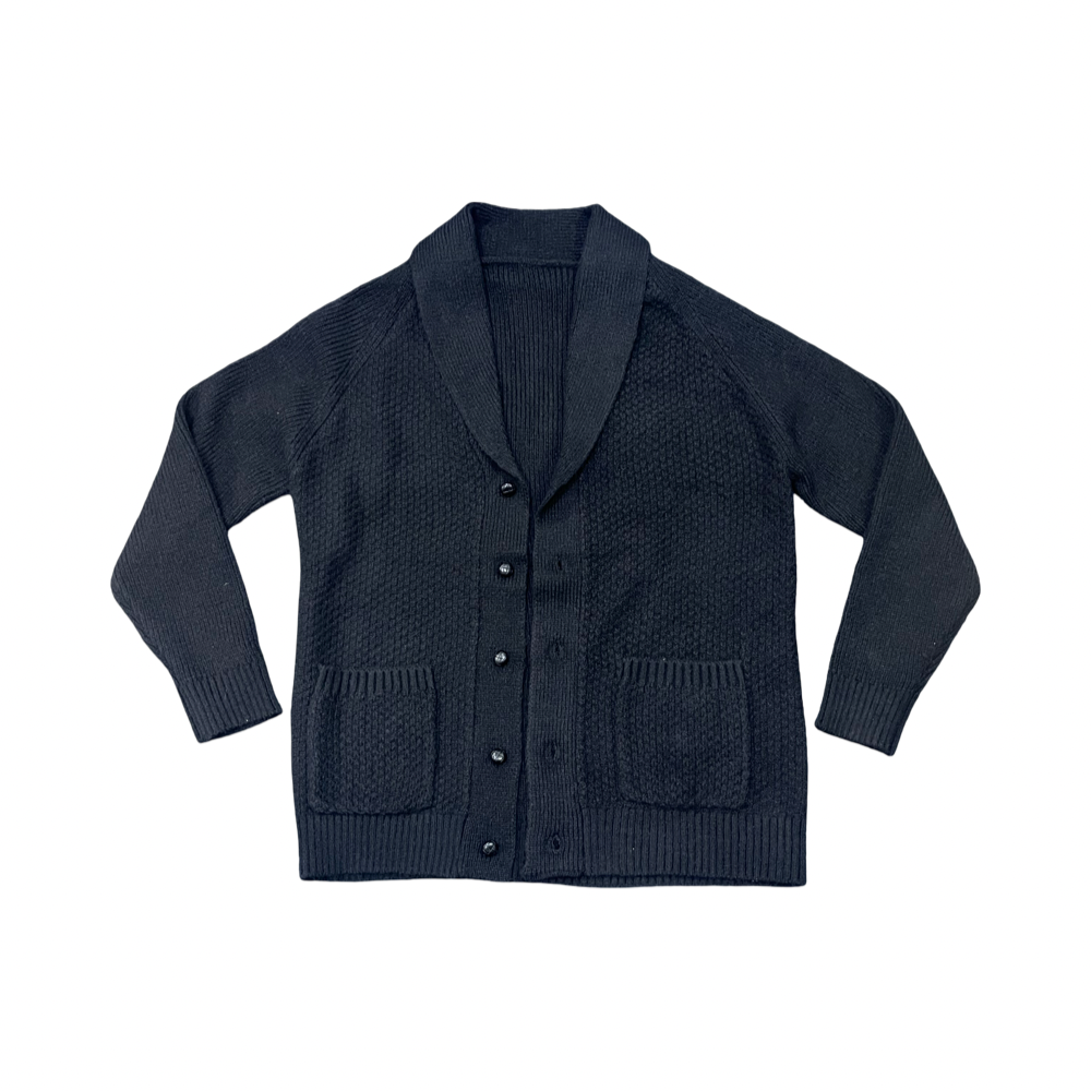 Black Grandfather Cardigan