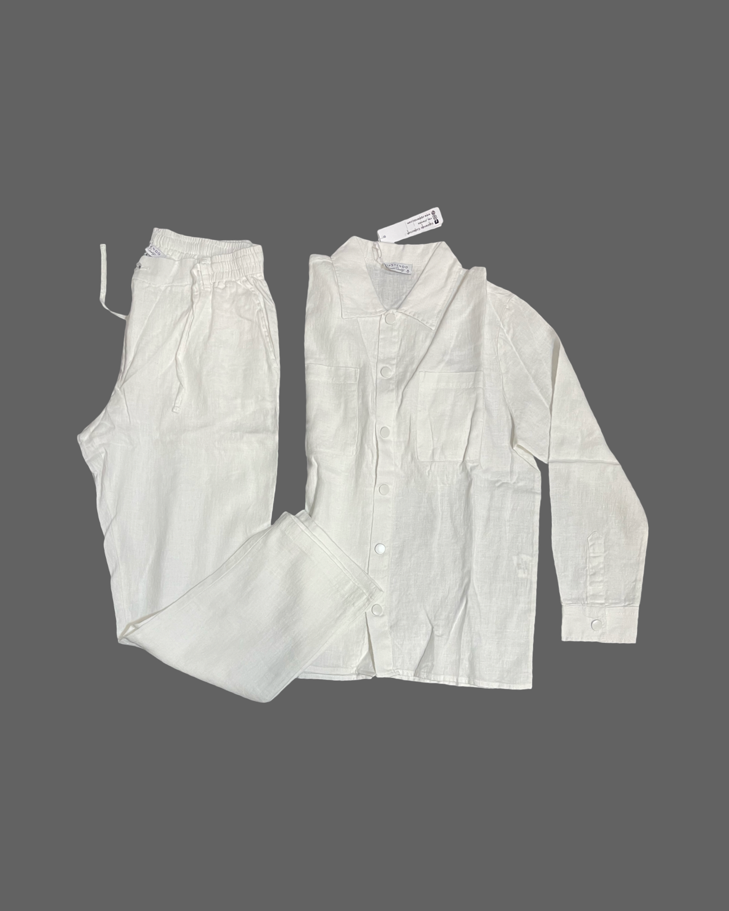 White Linen Set (Long Sleeve)