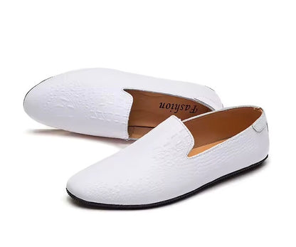 Thin Sole Loafers (White)