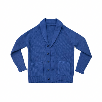 Navy Grandfather Cardigan