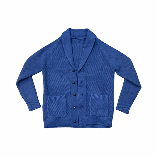 Navy Grandfather Cardigan