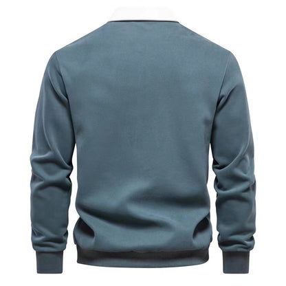 Long Sleeve Polo Shirt- Green