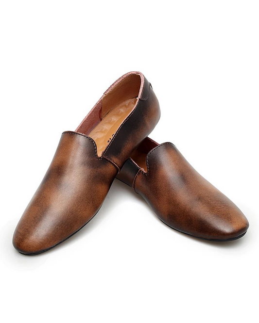 Thin Sole Loafers (Brown)
