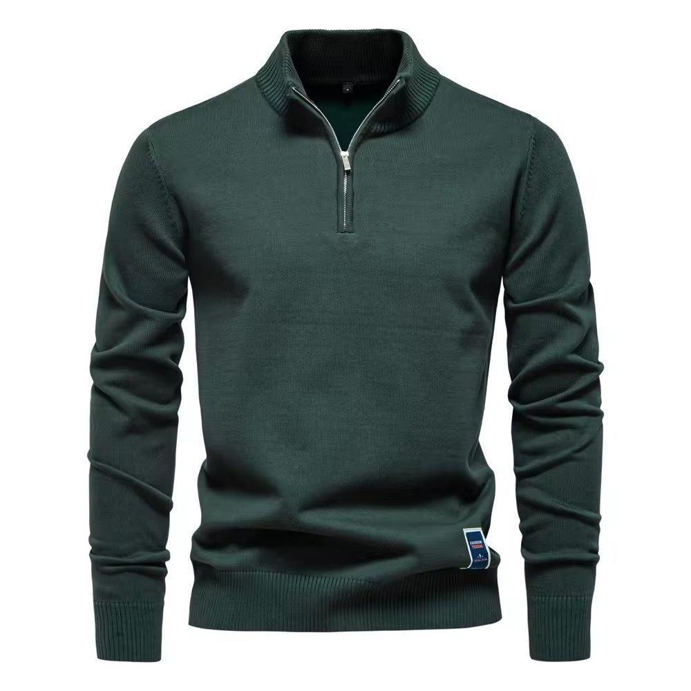 Quarter-Zip Sweater (Green)