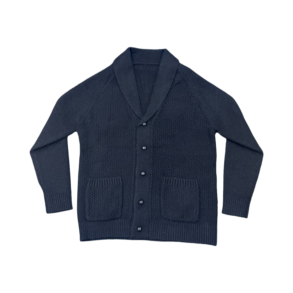 Black Grandfather Cardigan