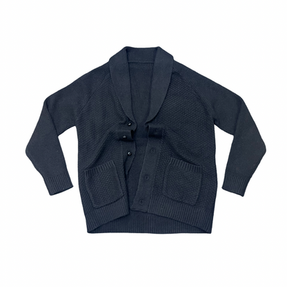 Black Grandfather Cardigan