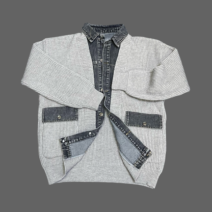 Stylish Cardigan Sweater (Grey)