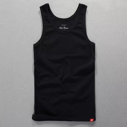 Classic Cotton Undershirt- Black