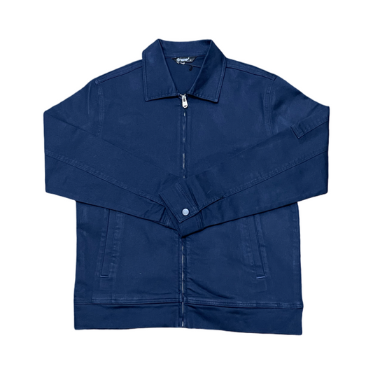 Cotton Jacket- Navy