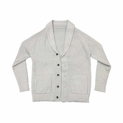 Grey Grandfather Cardigan