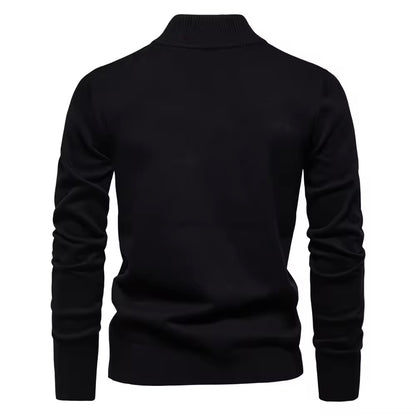 Quarter-Zip Sweater (Black)