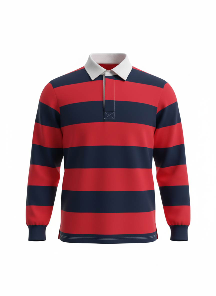 Alfa9 Rugby Shirts- Red