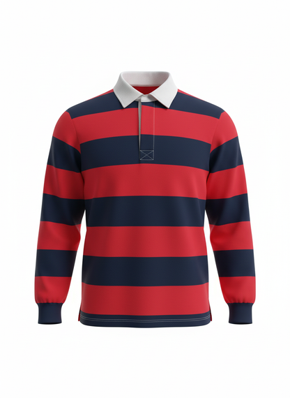 Alfa9 Rugby Shirts- Red