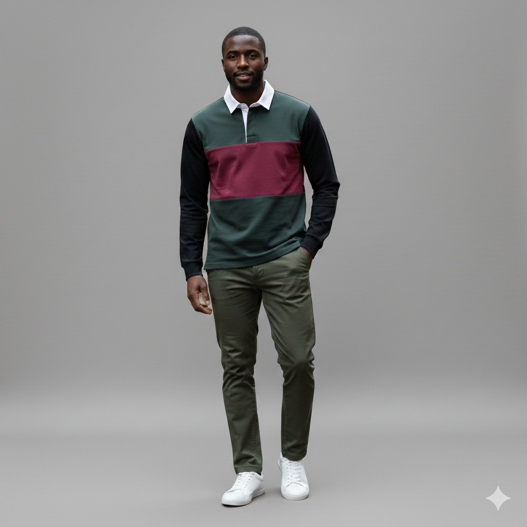 Mr. NICE Long Sleeve Polo Shirts-  Mix Color