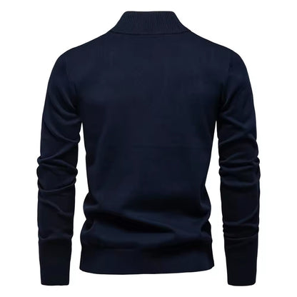 Quarter-Zip Sweater (Navy)