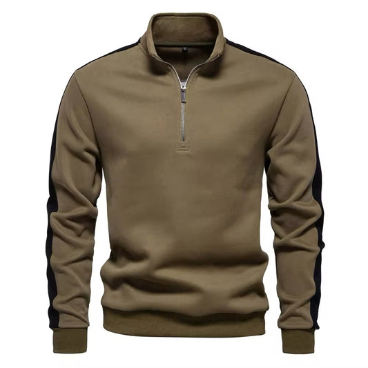 1/4 Zip Sweatshirt (Khaki)