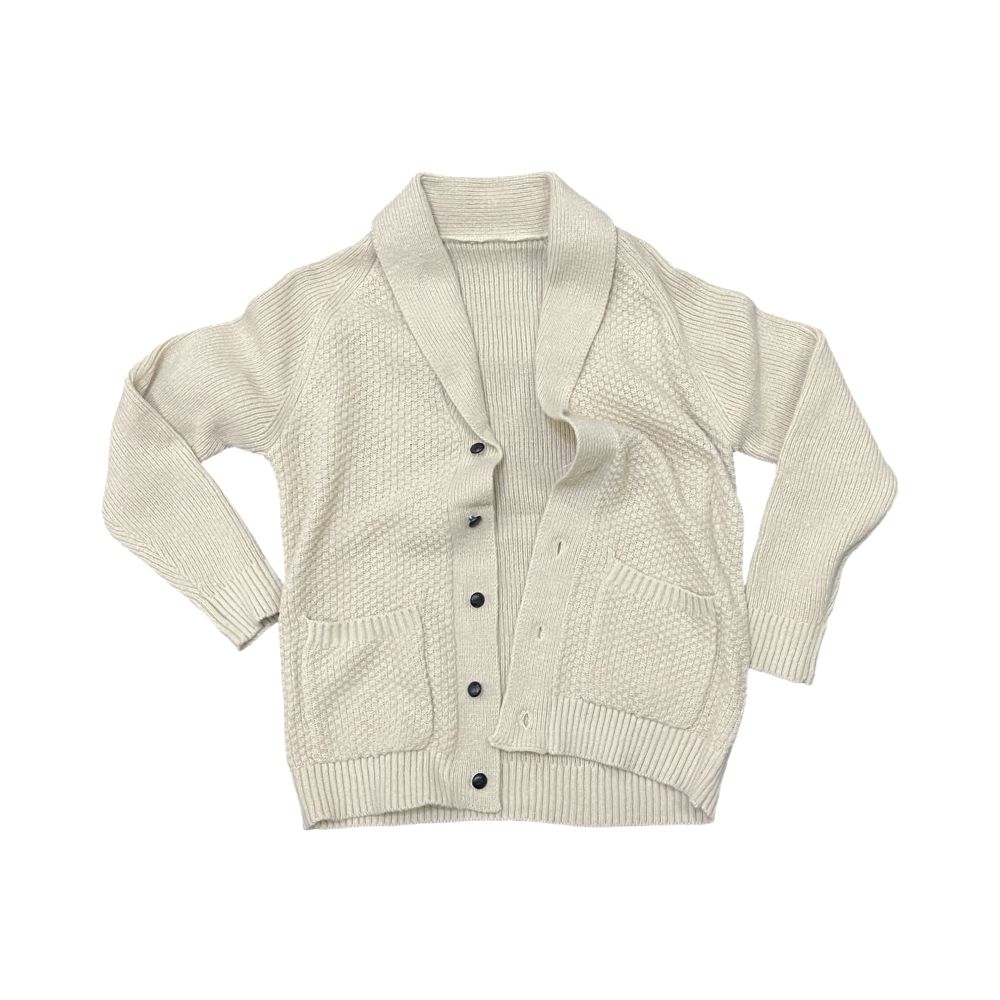Beige Grandfather Cardigan