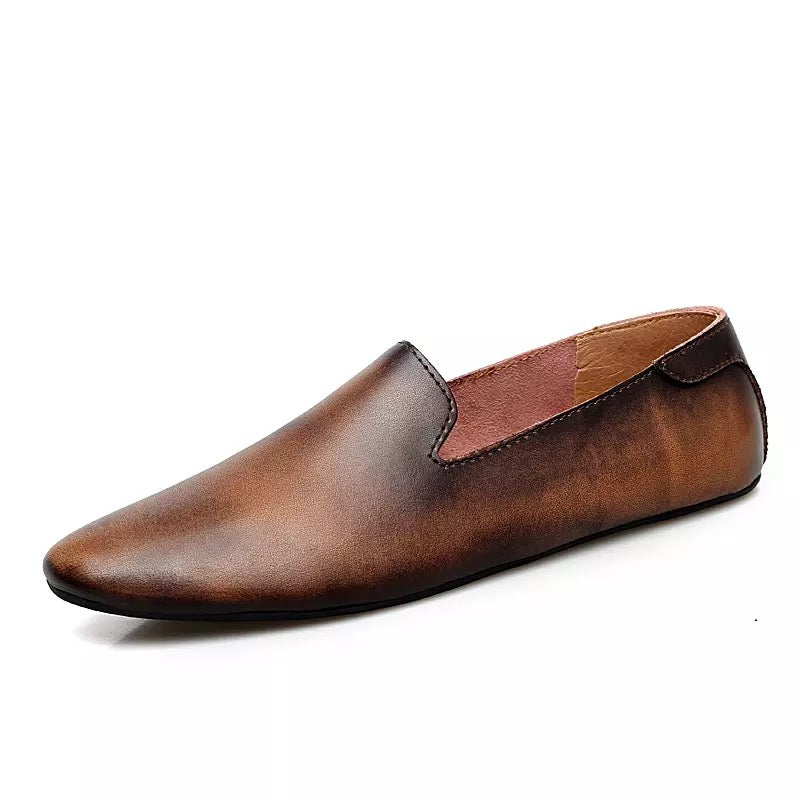 Thin Sole Loafers (Brown)