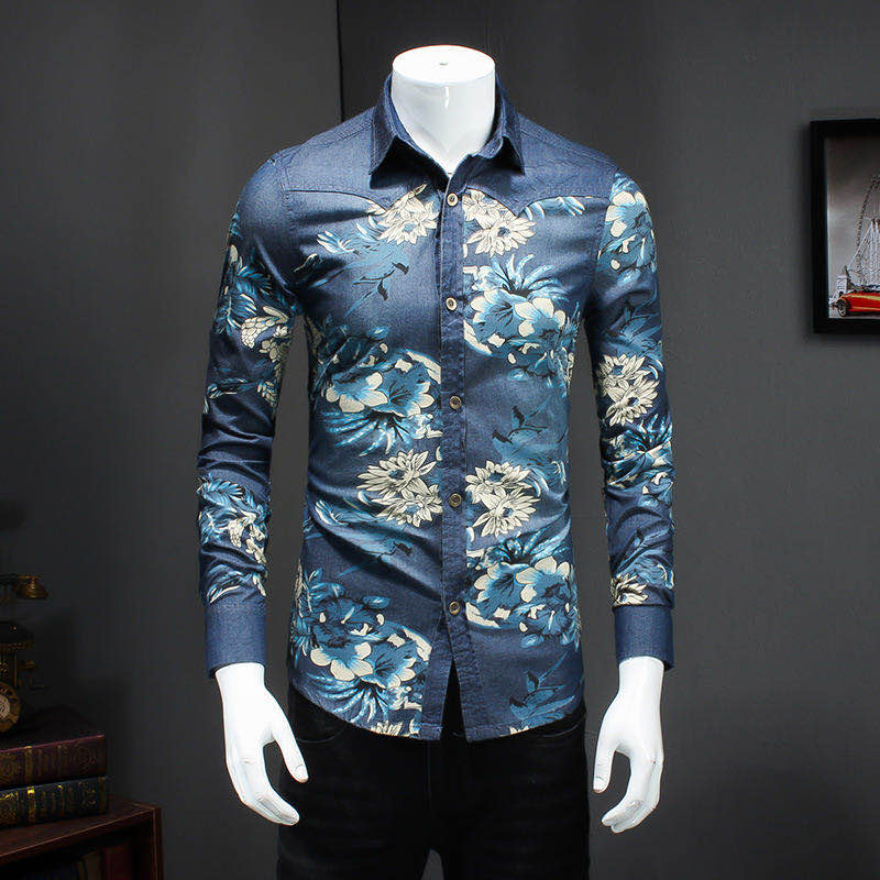 Floral Denim Shirt