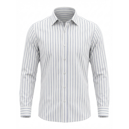 Hairline Striped Shirt (Blue)