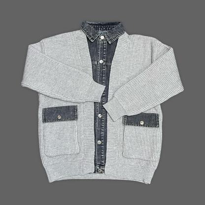 Stylish Cardigan Sweater (Grey)