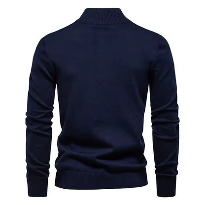 Quarter-Zip Sweater (Navy)