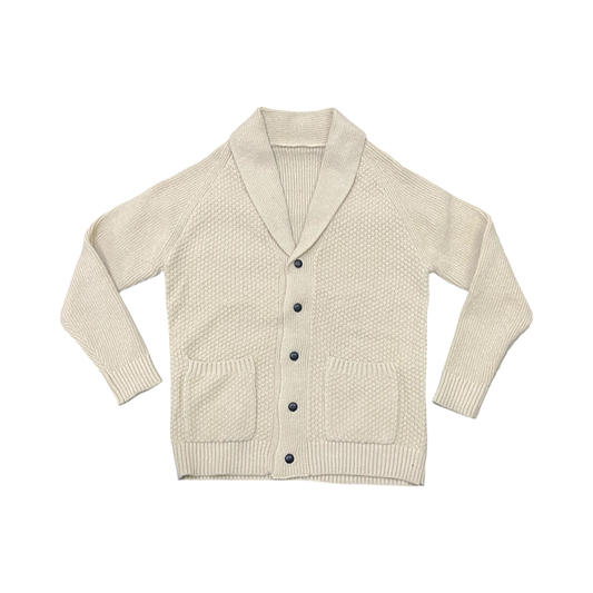 Beige Grandfather Cardigan