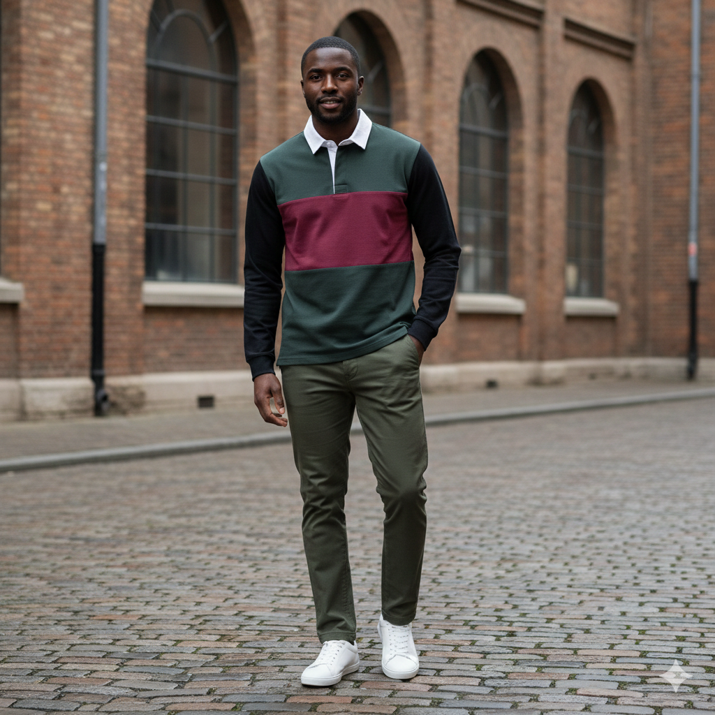 Mr. NICE Long Sleeve Polo Shirts-  Mix Color