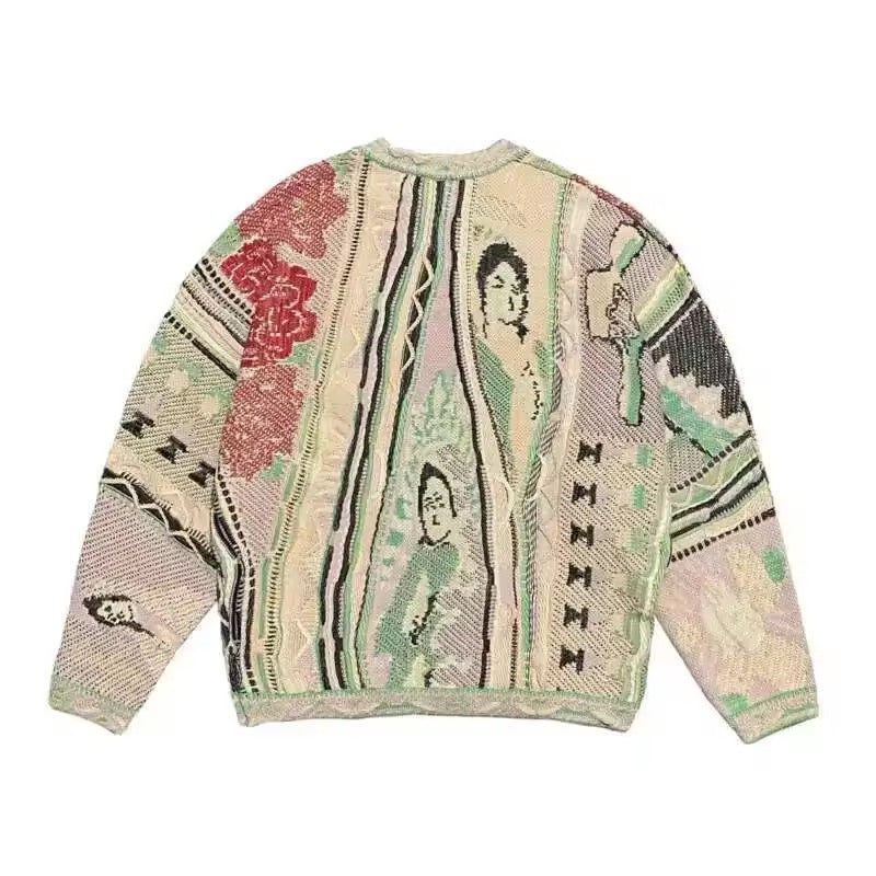 Dominion Art Sweater - BEIGE