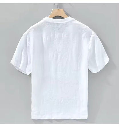 Linen T-Shirt- Chest Pocket