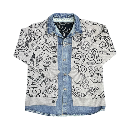 Brain Wave Cardigan Sweater