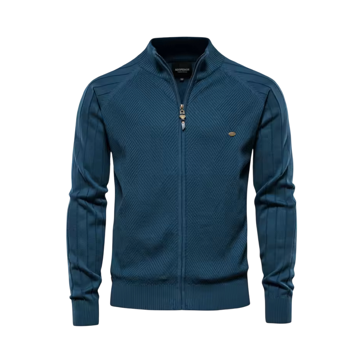 Zip-Up Sweater (Blue)