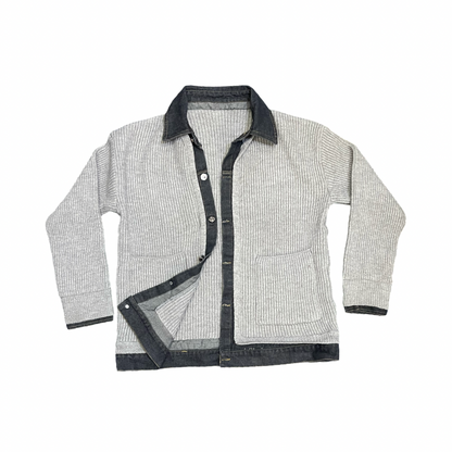 Stylish Cardigan Sweater (Grey)