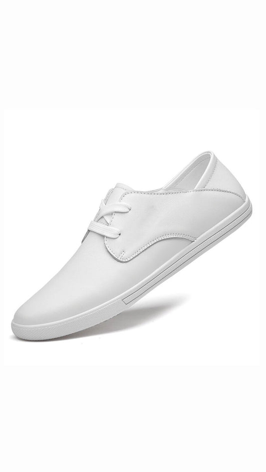 Light Leather Sneaker- White