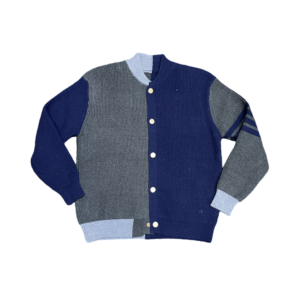 Stylish Cardigan Sweater (Navy)
