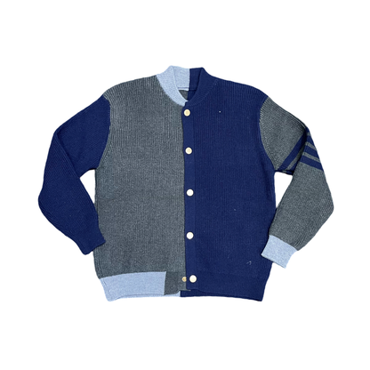 Stylish Cardigan Sweater (Navy)