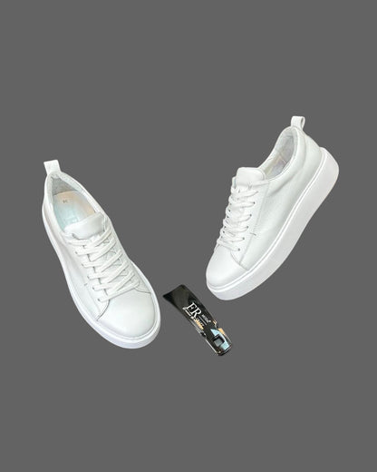 Leather Sneaker- White