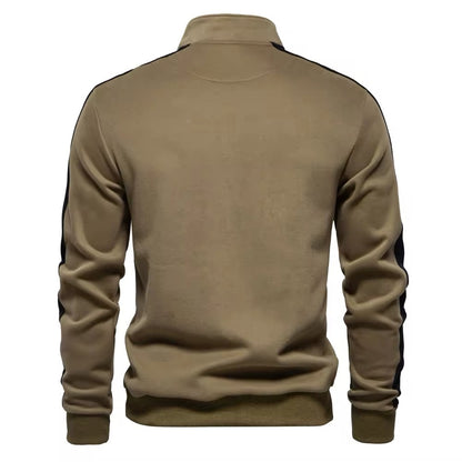 1/4 Zip Sweatshirt (Khaki)